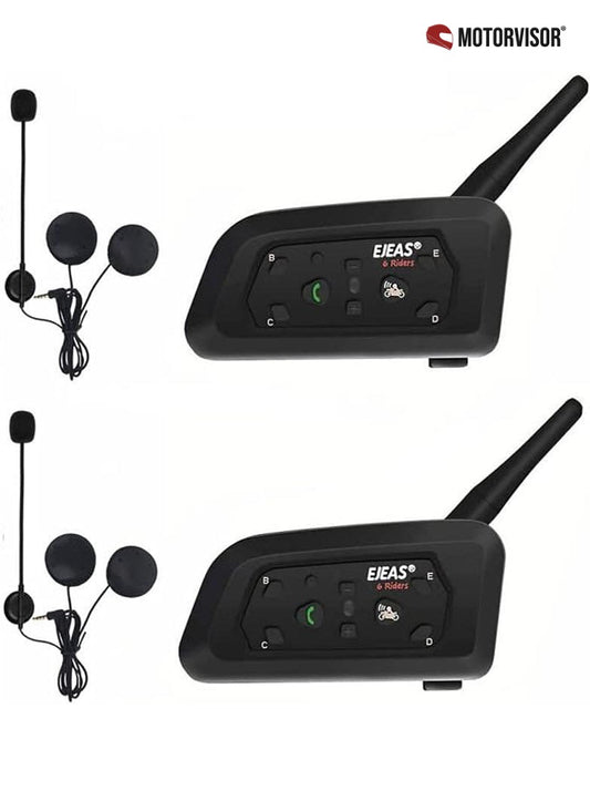 2 x Intercomunicadores Moto - EJEAS V6 Pro (1200m) — imagem 2