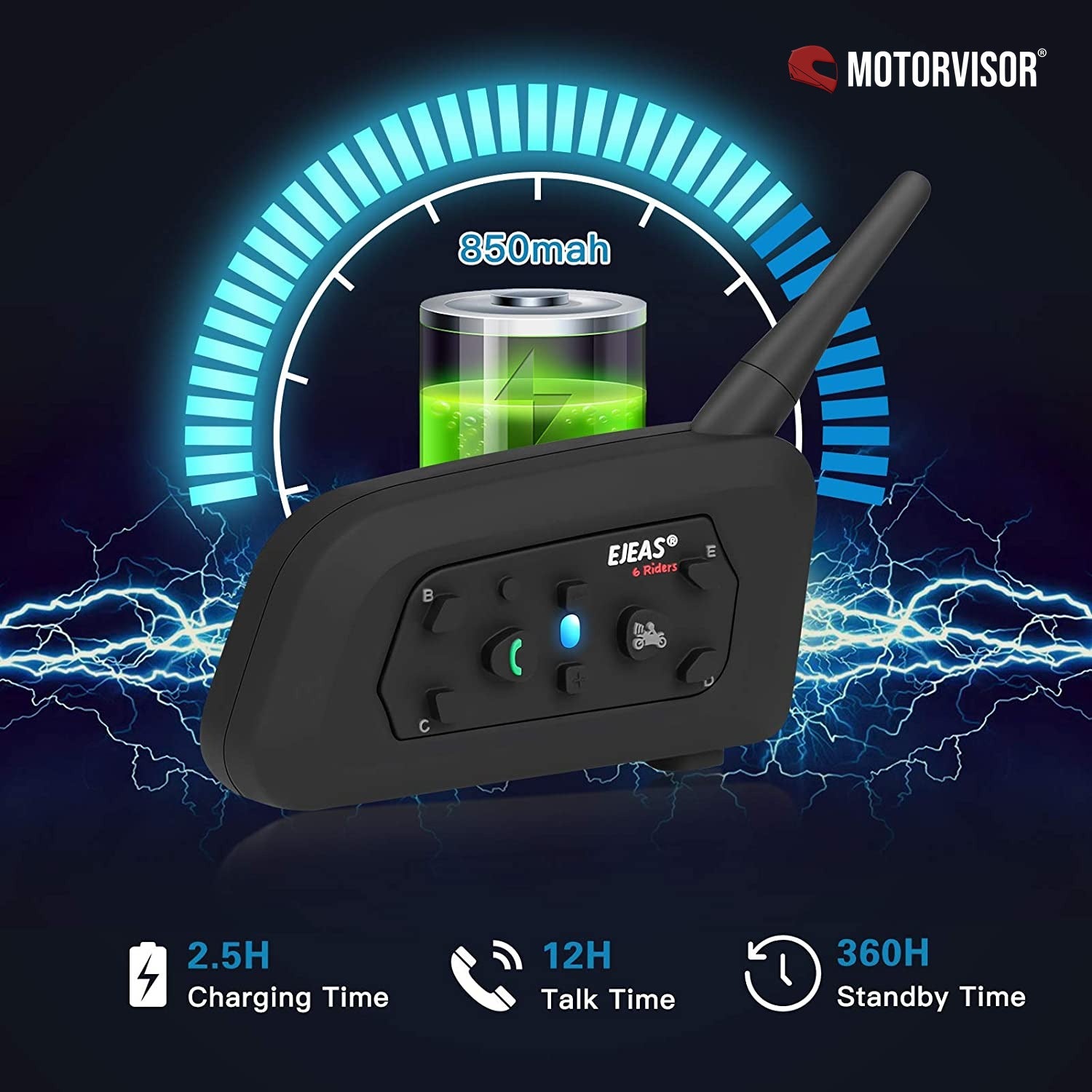 Intercomunicador Moto - EJEAS V6 Pro (1200m) — imagem 3